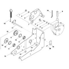Позиція 12  Зірочки ланцюга Z = 20 Accord AC827935 АС827935, Kverneland , Квернеланд